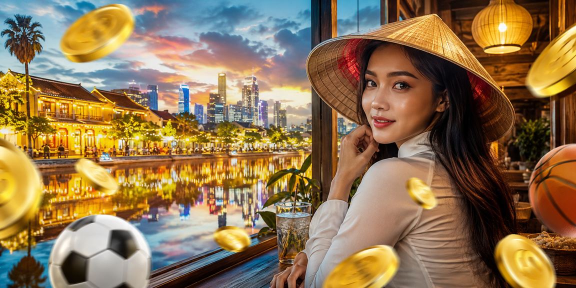 Phụ nữ đội nón lá tại Hội An theo dõi kết quả cược thể thao buổi tối