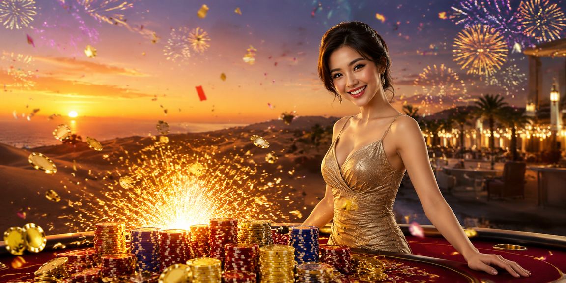 Không khí lễ hội cá cược sôi động tại Mũi Né với ánh đèn rực rỡ